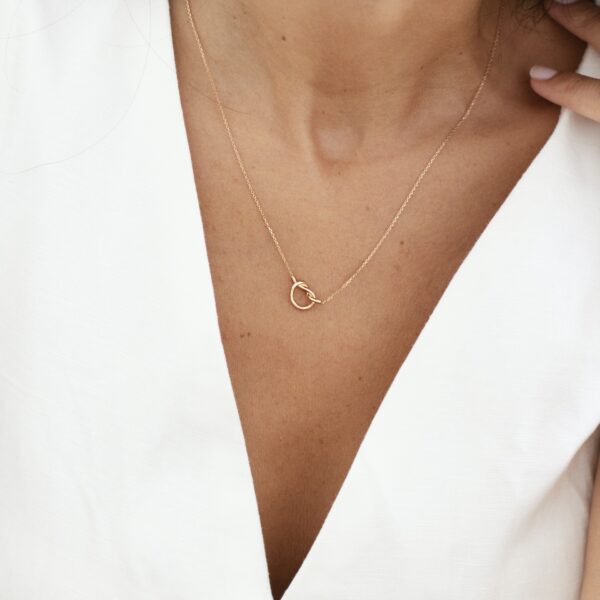 Düğüm Rose Altın Kolye