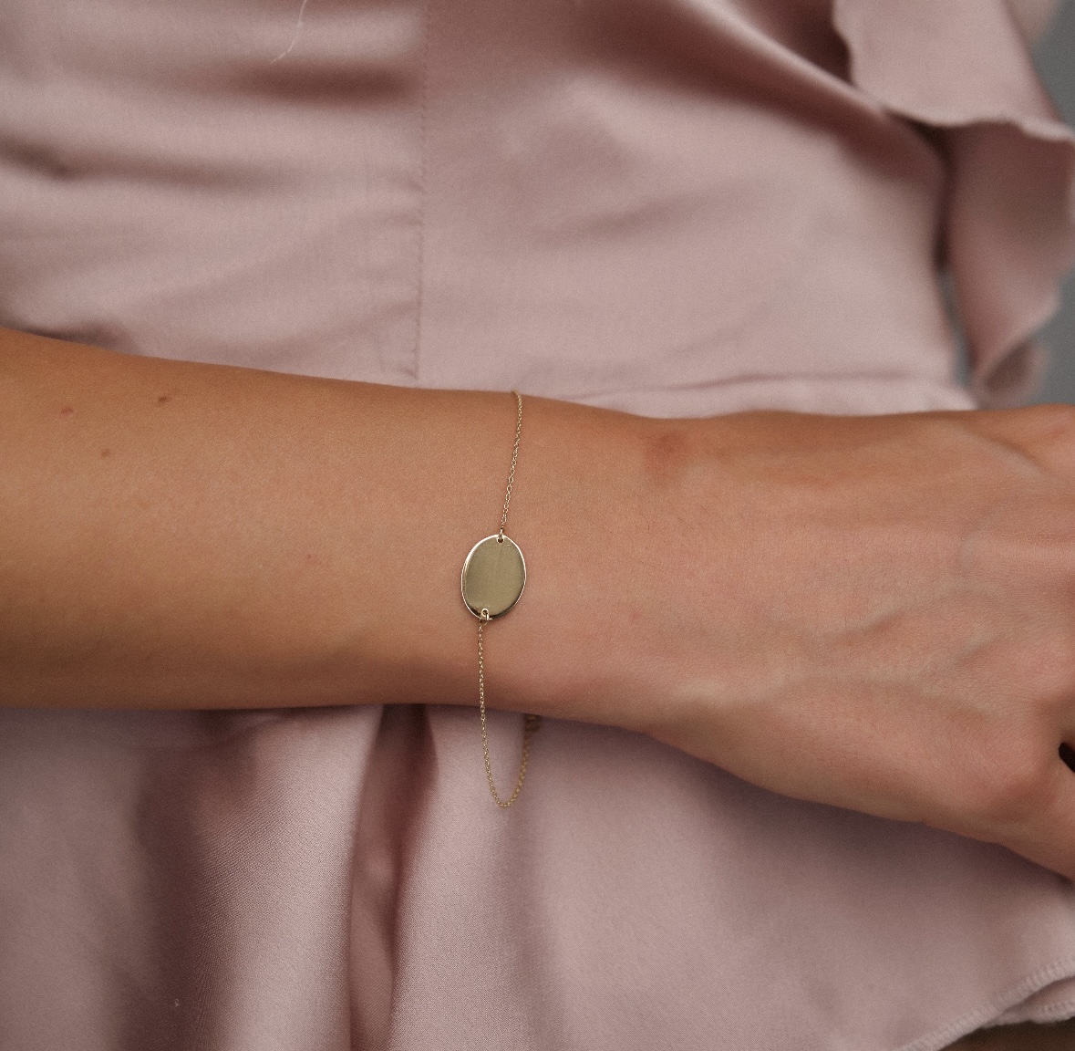 Plaka Altın Bileklik